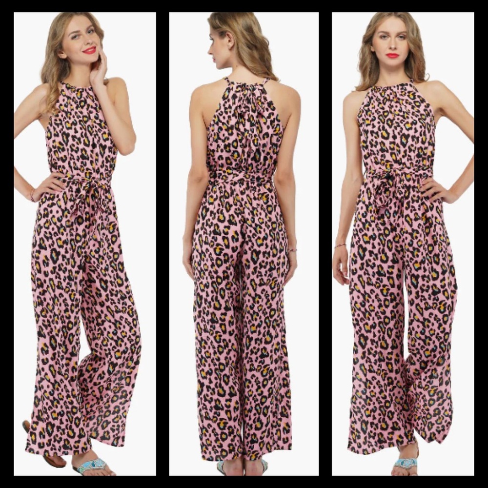 America & Beyond | Pink Jaguar Jumpsuit | XXL | NWT